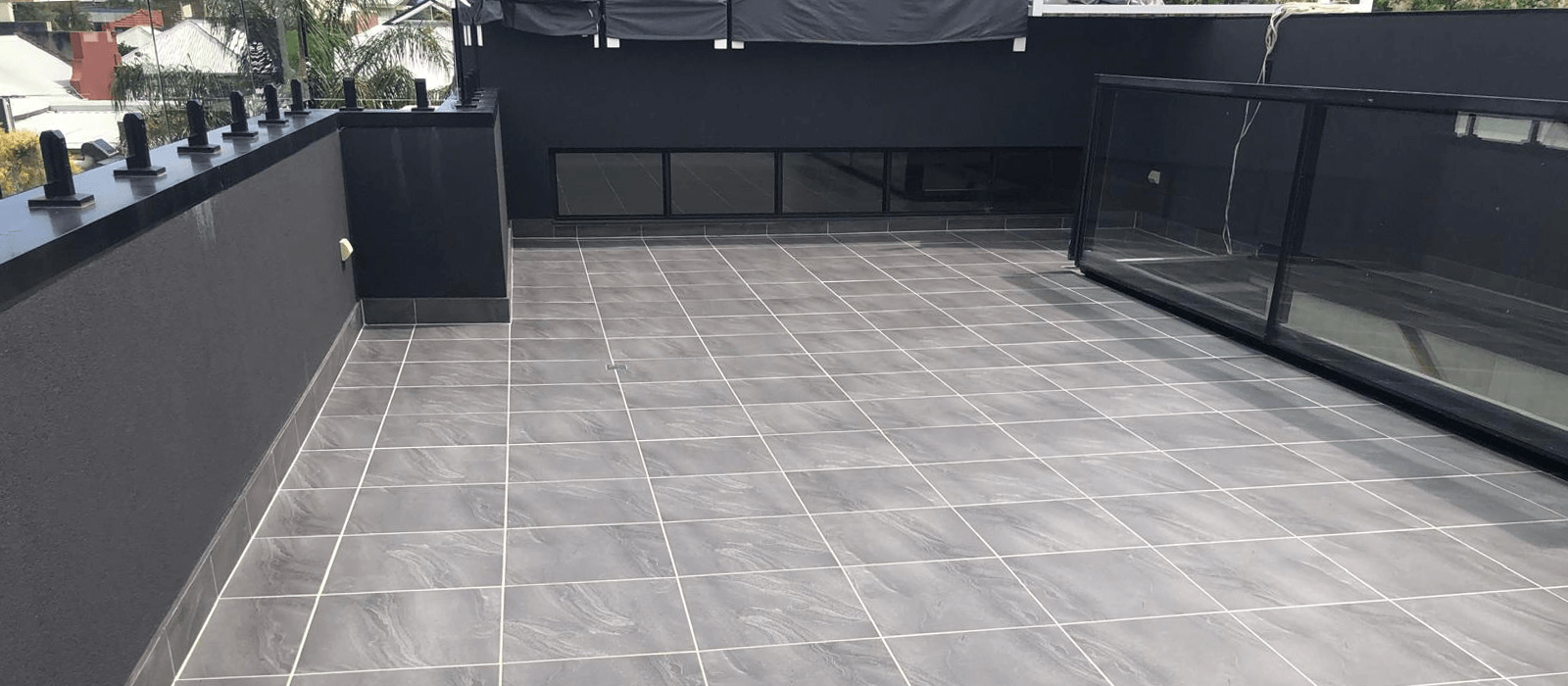 Tile and grout banner